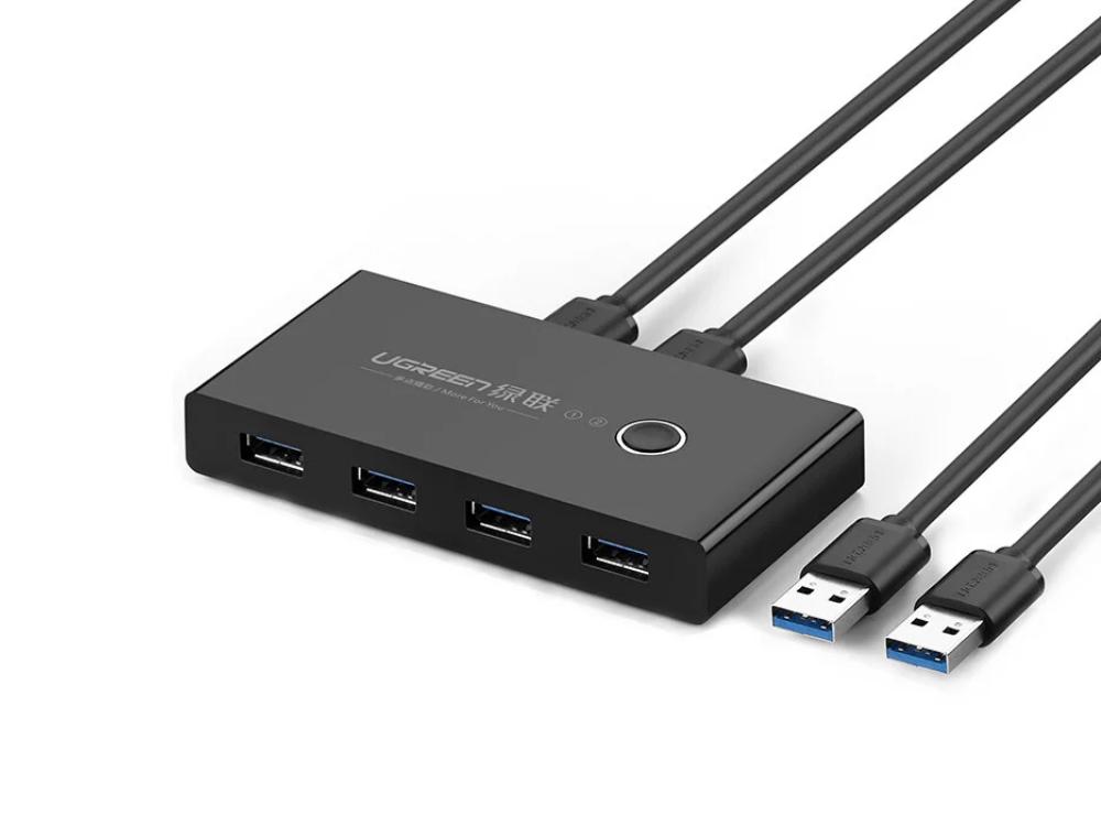 Комутатор KVM Ugreen USB 3.0 Switch Box 4 в 2 - фото 7