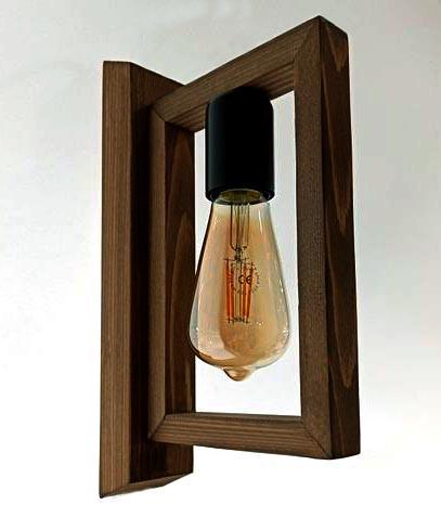 Світильник настінний з дерева Макдугал Капучино (БРА-004609)