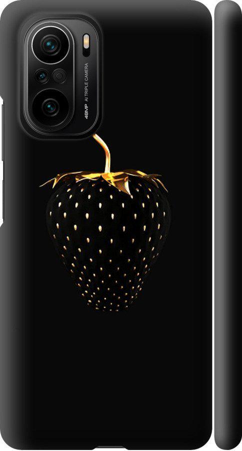 Чехол на Xiaomi Poco F3 Черная клубника (3585m-2280-42517)