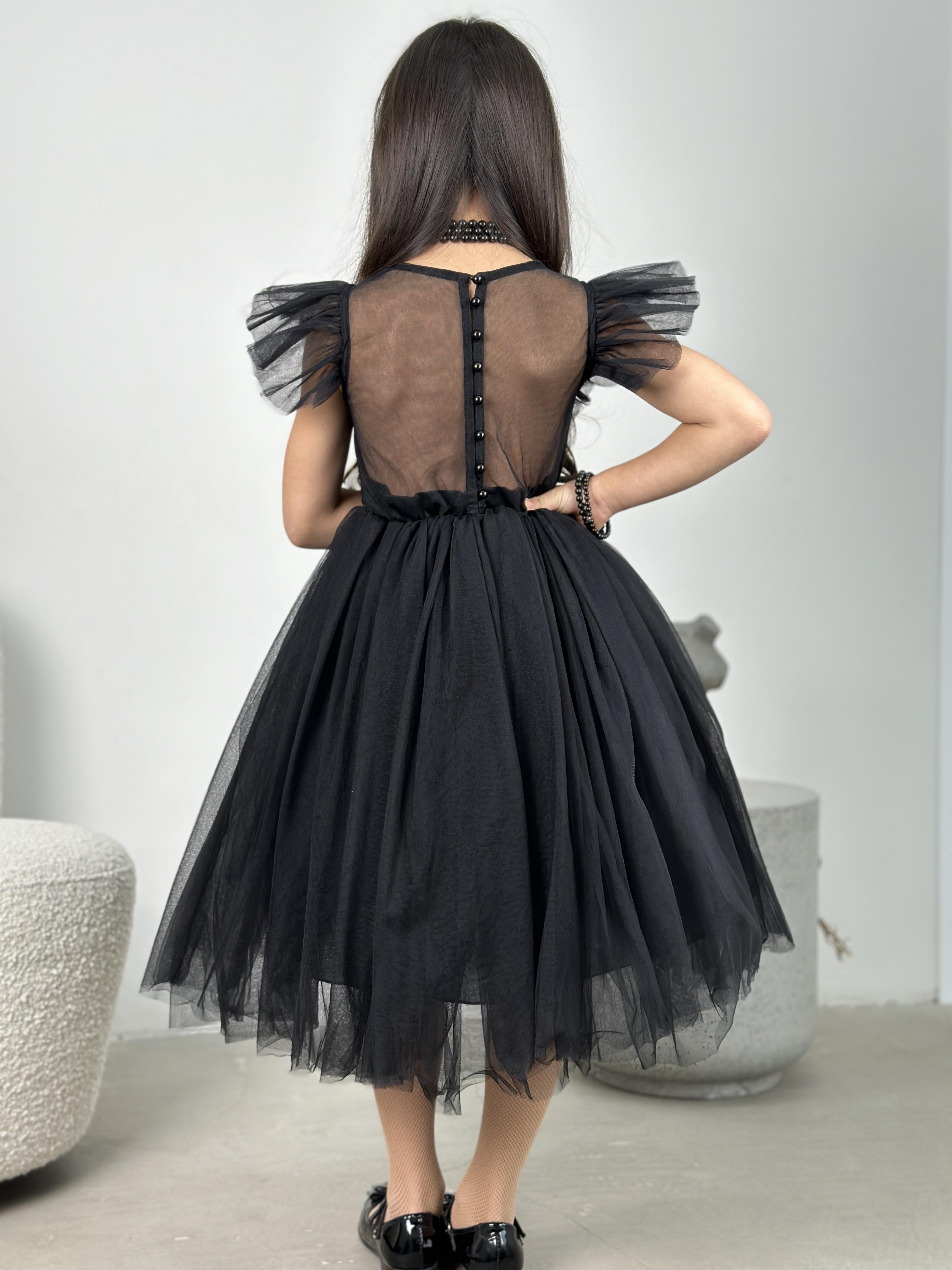 Платье очаровательное для девочек из фатина KatyKids Полина 100 см Черный (11037350500) - фото 1 Платье очаровательное для девочек из фатина KatyKids Полина 100 см Черный (11037350500) - фото 1