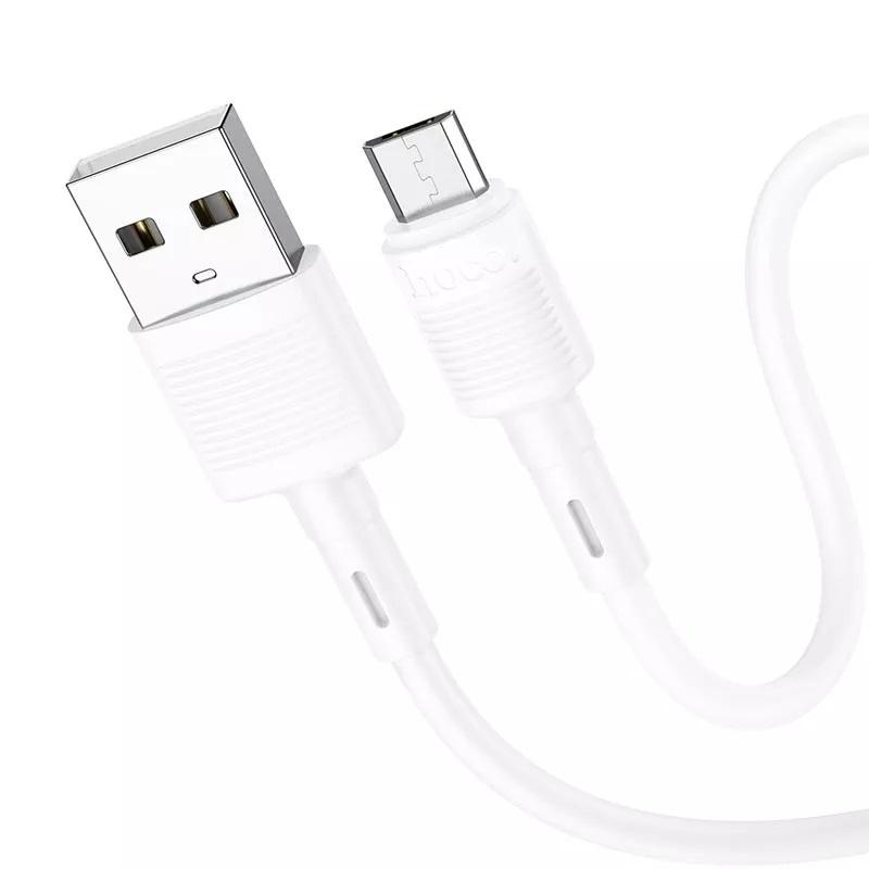 Кабель Hoco Micro USB Victory X83 1 м White (9822617) - фото 2