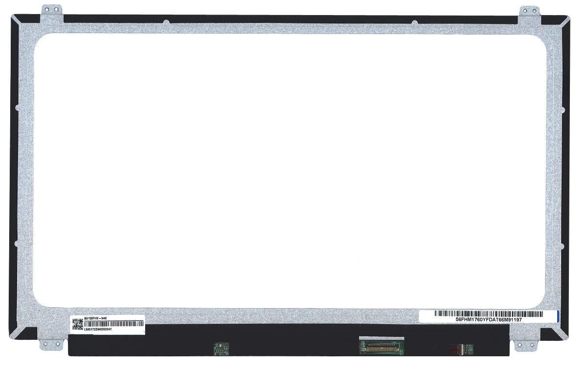 Матрица для ноутбука 15,6" Slim 30 pin eDP справа 1920x1080 LED IPS крепления сверху матовая BOE-Hydis NV156FHM-N46