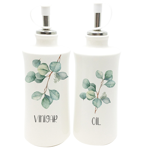 Набор бутылок для масла и уксуса SNT Флора 320 мл 2 пр. (700-07-16)
