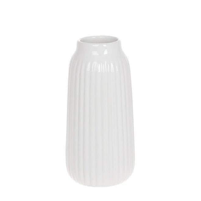 Ваза керамическая Flora Марго 21 см Белый (32932)