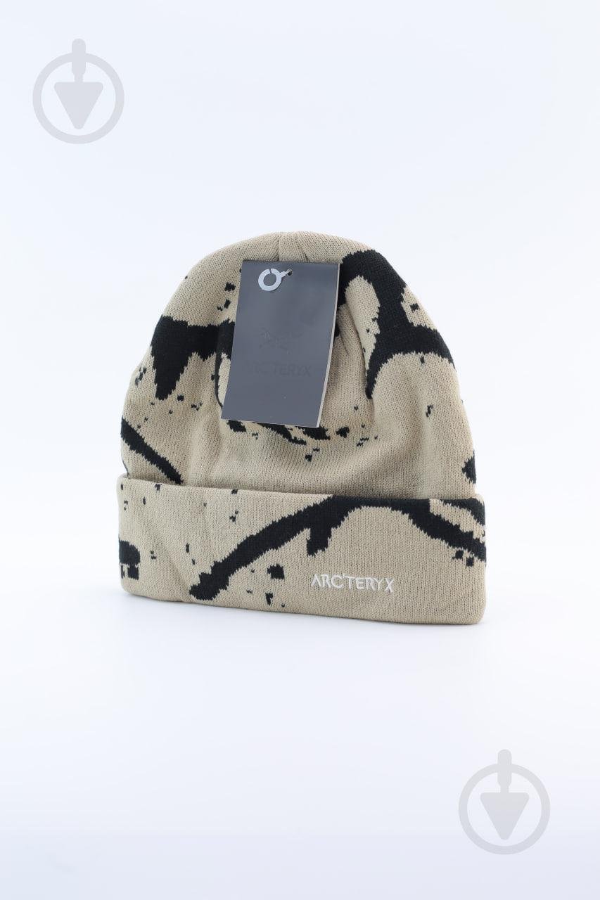 Шапка Arcteryx унісекс Бежевий з чорним (IF-00000310) - фото 2
