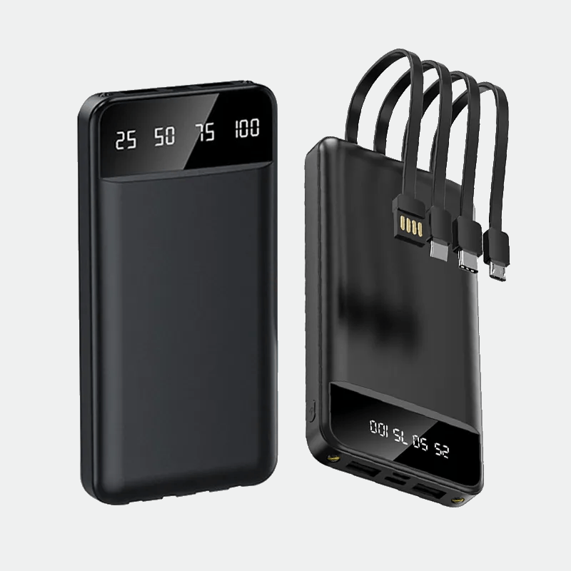 Повербанк KT T51X із вбудованими кабелями 50000 mAh Чорний (BLACKT51X) - фото 2