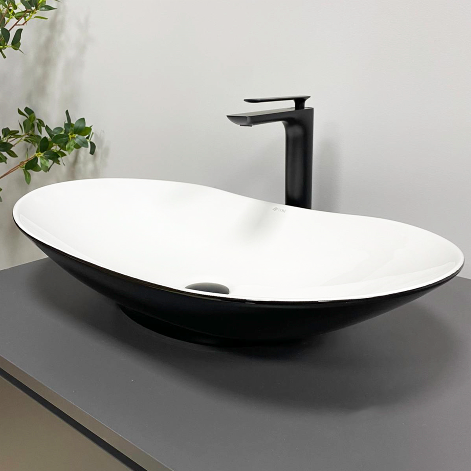 Умивальник VBI TURATE накладний Black/White (2958591654)