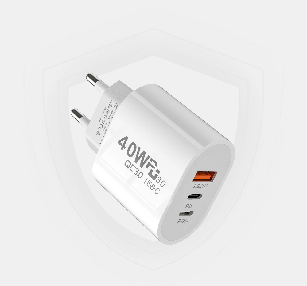 Зарядний пристрій Olaf USB C Power Delivery PD та Quick Charge 3,0 40 Вт (10697472) - фото 2