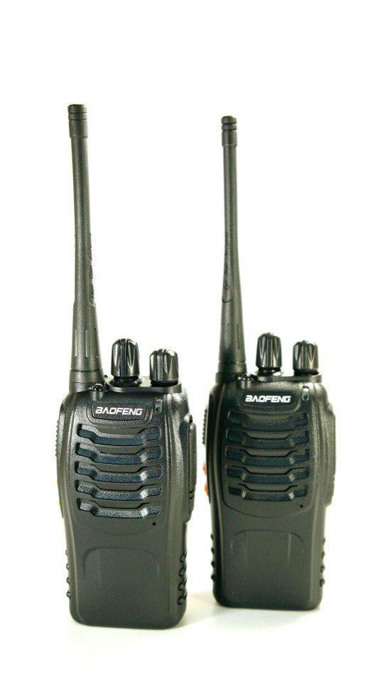 Набор рации Baofeng BF-888S 2 шт + 2 микрофона тангента 16 каналов (BF-888S/Microphone) - фото 1