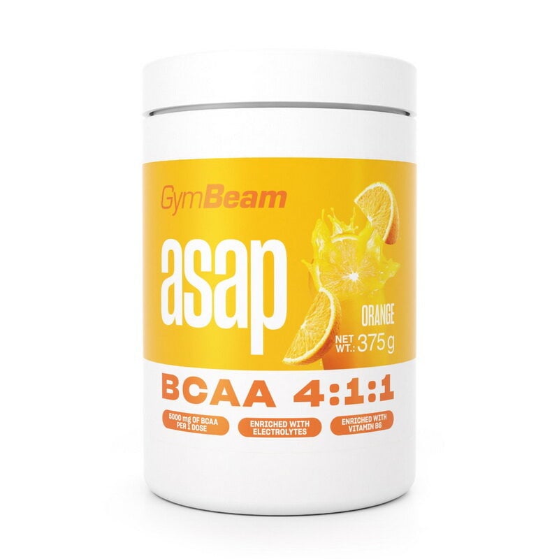 Аминокислоты с кокосовой водой GymBeam Asap BCAA 4:1:1 375 г Апельсин