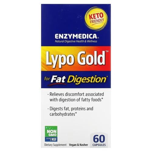 Энзимы Enzymedica Lypo Gold For Fat Digestion 60 капс. (ENZ-98130)