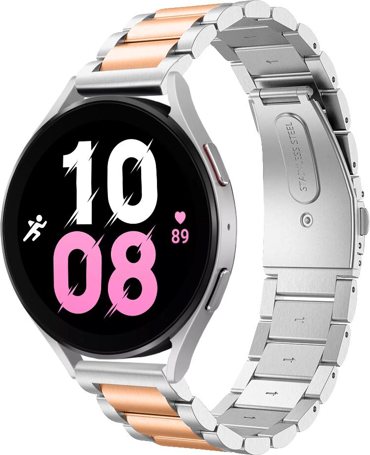 Металлический Ремешок Shain Line для Galaxy Watch 5 44 мм Silver Rose (29599-68)