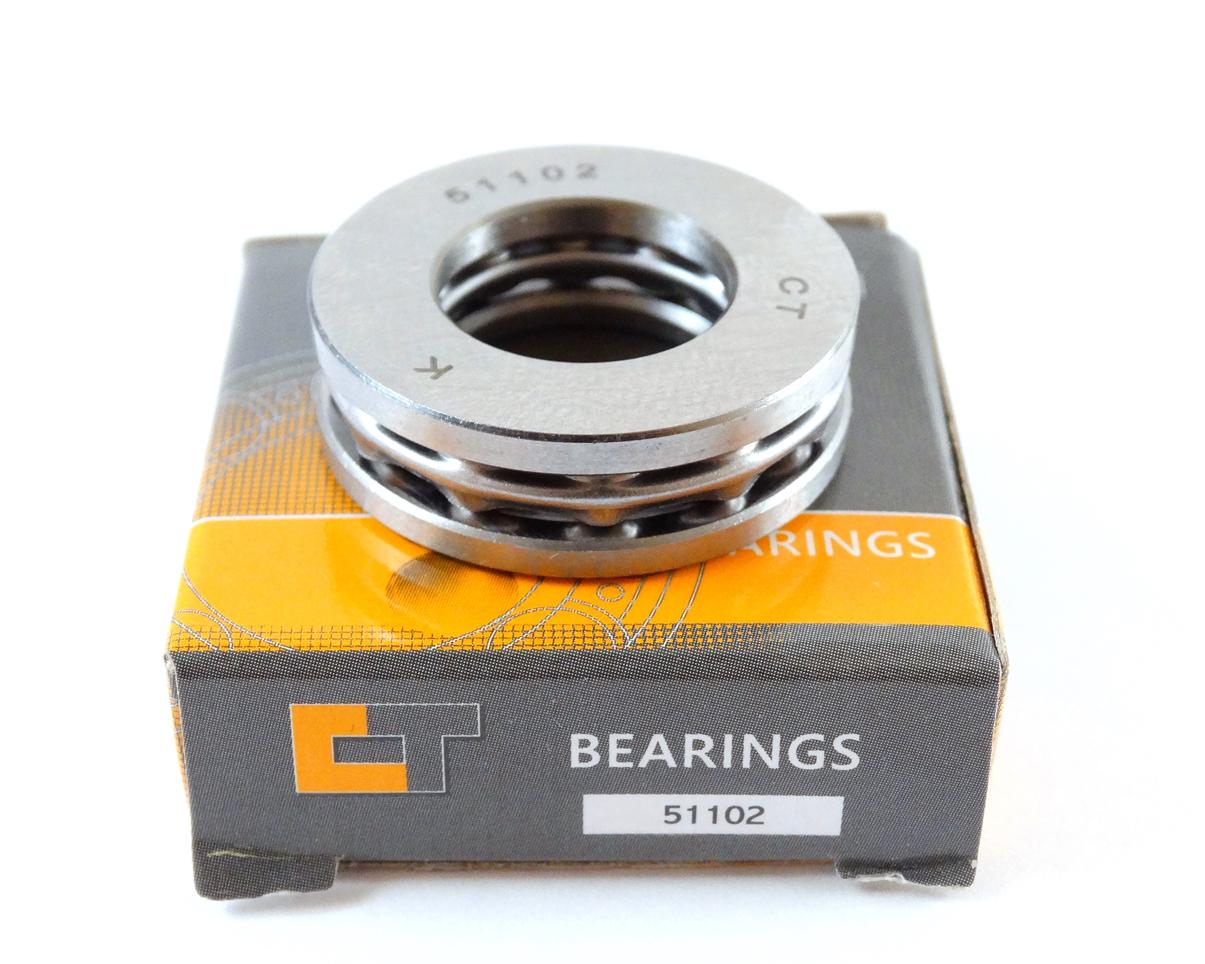 Підшипник кульковий упорний 51102 15x28x9 мм (p760)