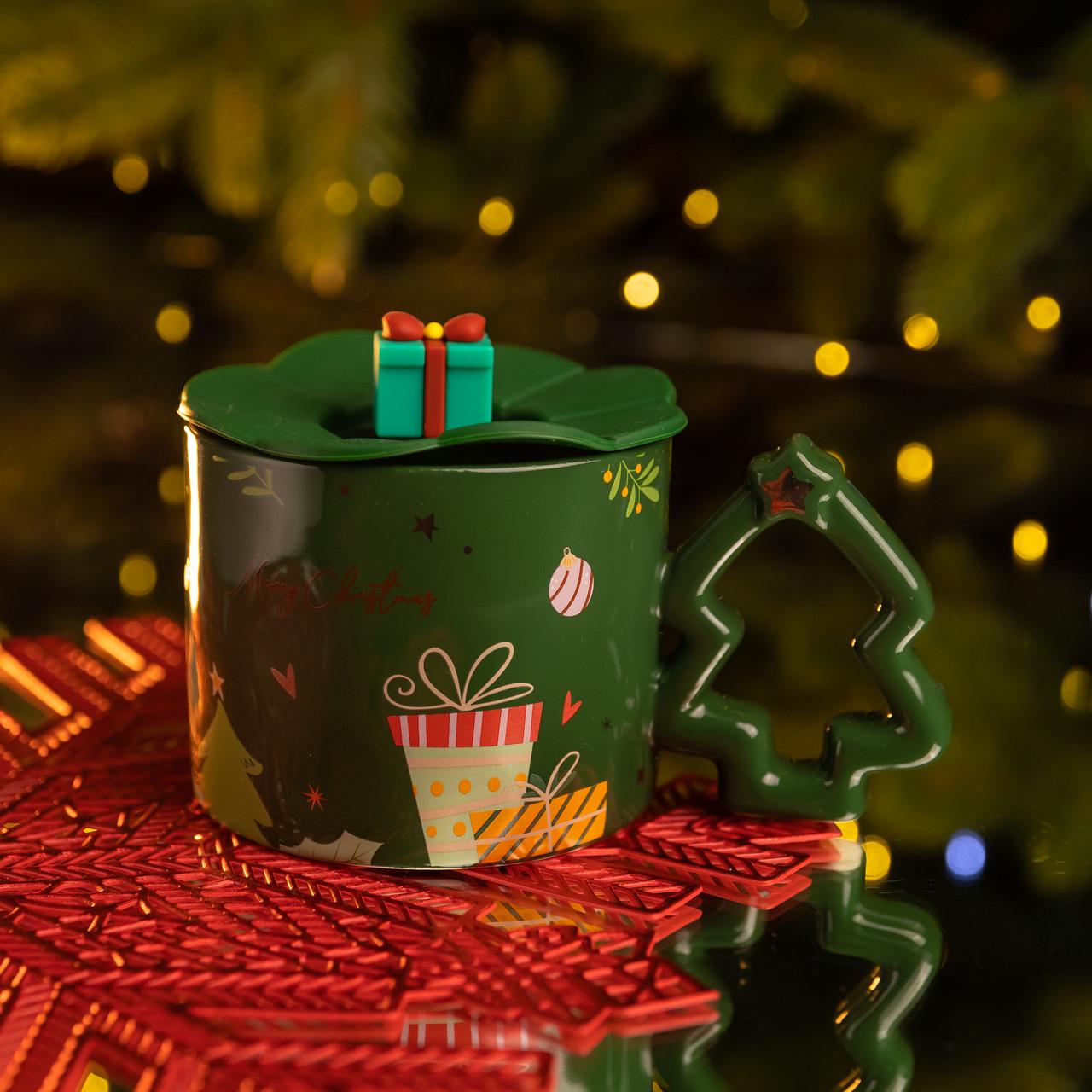 Чашка порцелянова Christmas Tree 400 мл (FM-CS-18GR) - фото 1 Чашка порцелянова Christmas Tree 400 мл (FM-CS-18GR) - фото 1