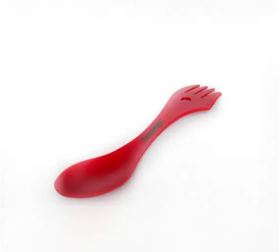 Ложка вилка нож походные ловилка Tramp TRC-069-red