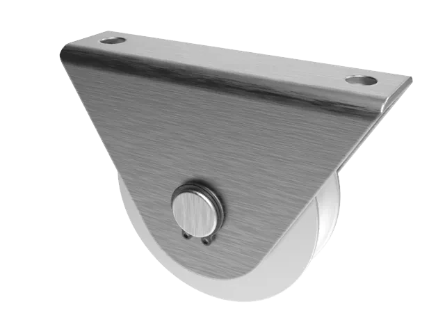 Кронштейн наружный Roll Grand Дельта оцинкованный для откатных и подвесных ворот весом до 400 кг под уголок