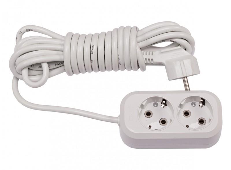 Подовжувач двомісний Luxel BENEFICE з/з 5 м (7115)