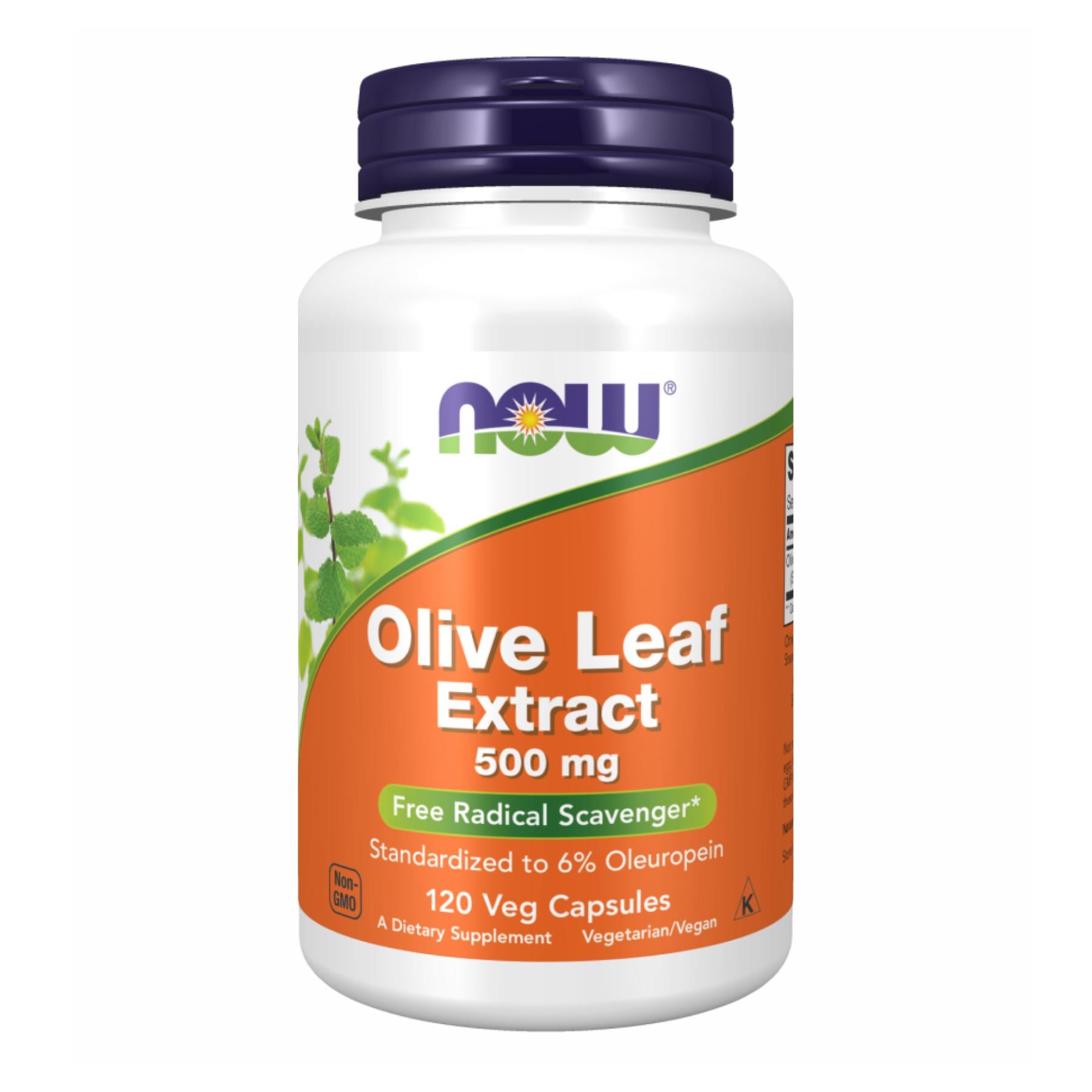 Натуральная добавка Olive Leaf Extract 500 mg 120 vcaps (2022-10-1440)