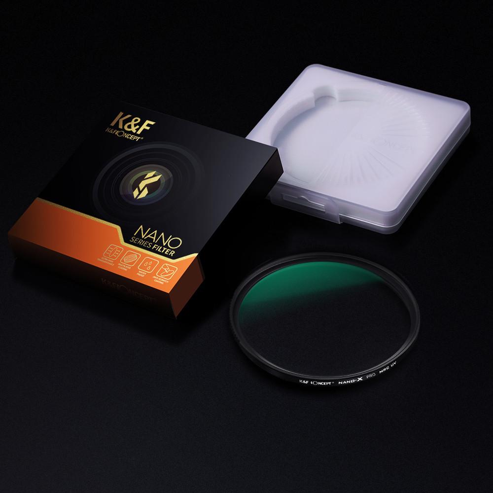 Світлофільтр K&F Concept MC UV Nano-X B270 HD 18-шарове покриття Nano 37 мм (PPZ1463) - фото 2 Світлофільтр K&F Concept MC UV Nano-X B270 HD 18-шарове покриття Nano 37 мм (PPZ1463) - фото 2