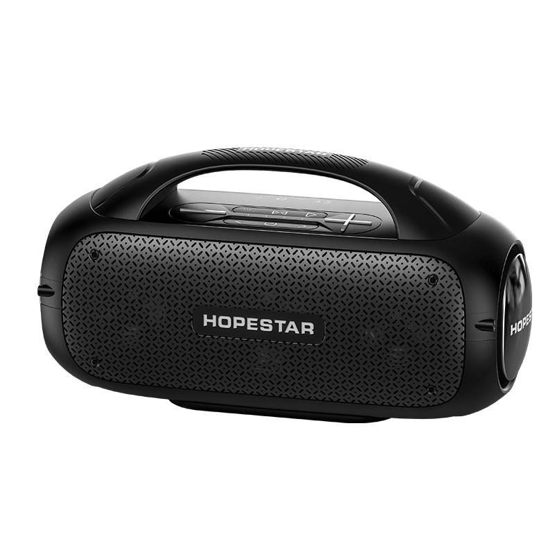 Портативная беспроводная колонка с микрофоном HOPESTAR A50 80W/Bluetooth/TWS/MP3/AUX/Mic Черный - фото 1