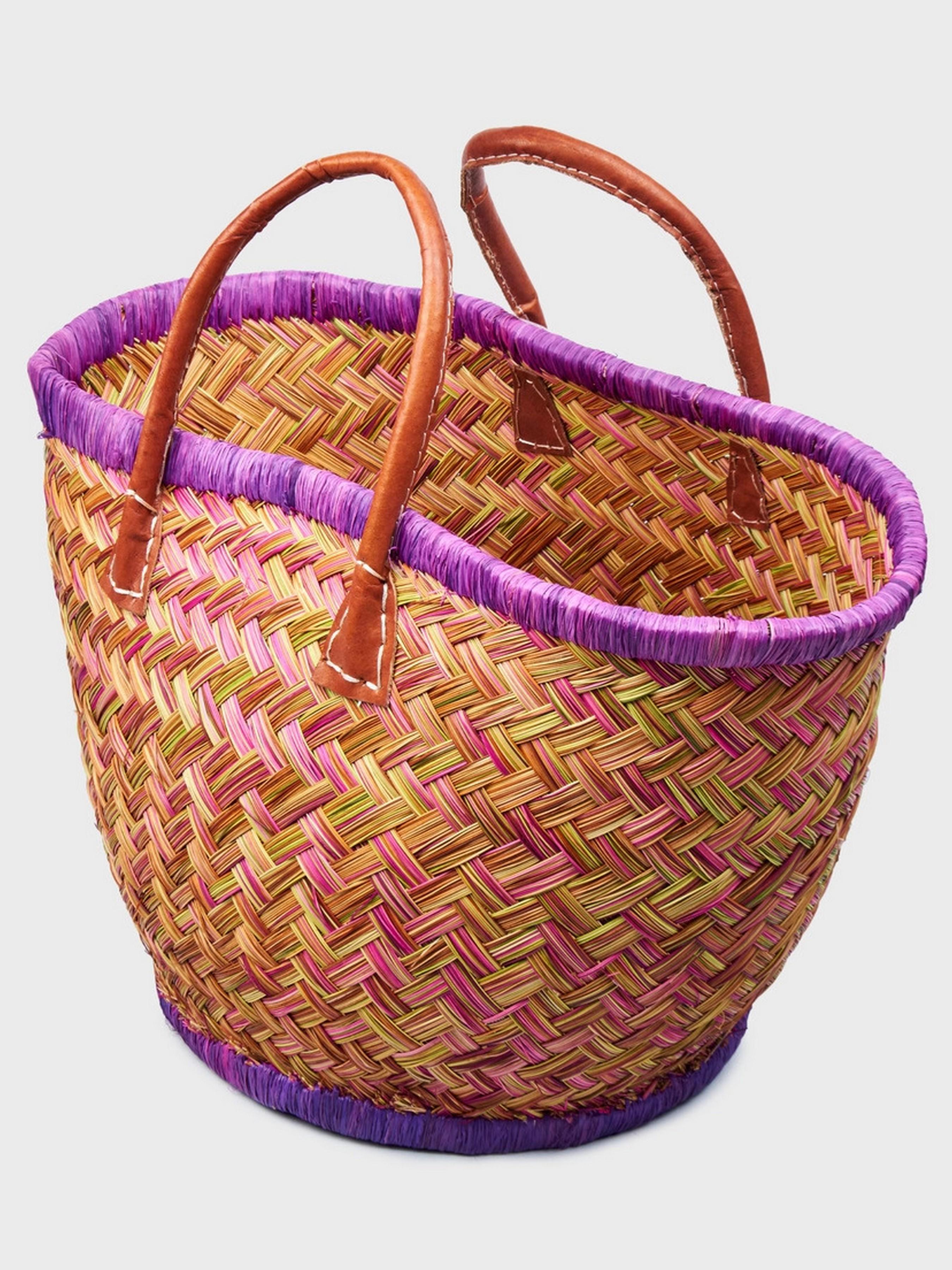 Сумка пляжная LE COMTOUR DE LA PLAGE Aravola Round 729 Фиолетовый - фото 2