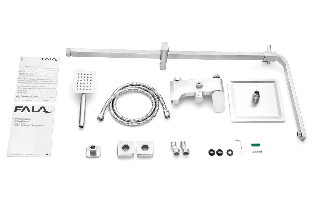 Душевая система Fala STEELY 4 (75665) - фото 10 Душевая система Fala STEELY 4 (75665) - фото 10