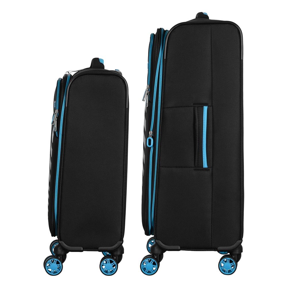 Набір валіз дорожніх 2E Trek поліестер замок TSA з 4 колесами S/M та 2 рюкзаки Cabin Чорний (2E-SPE-TREK-SET4-BK) - фото 4 Набір валіз дорожніх 2E Trek поліестер замок TSA з 4 колесами S/M та 2 рюкзаки Cabin Чорний (2E-SPE-TREK-SET4-BK) - фото 4