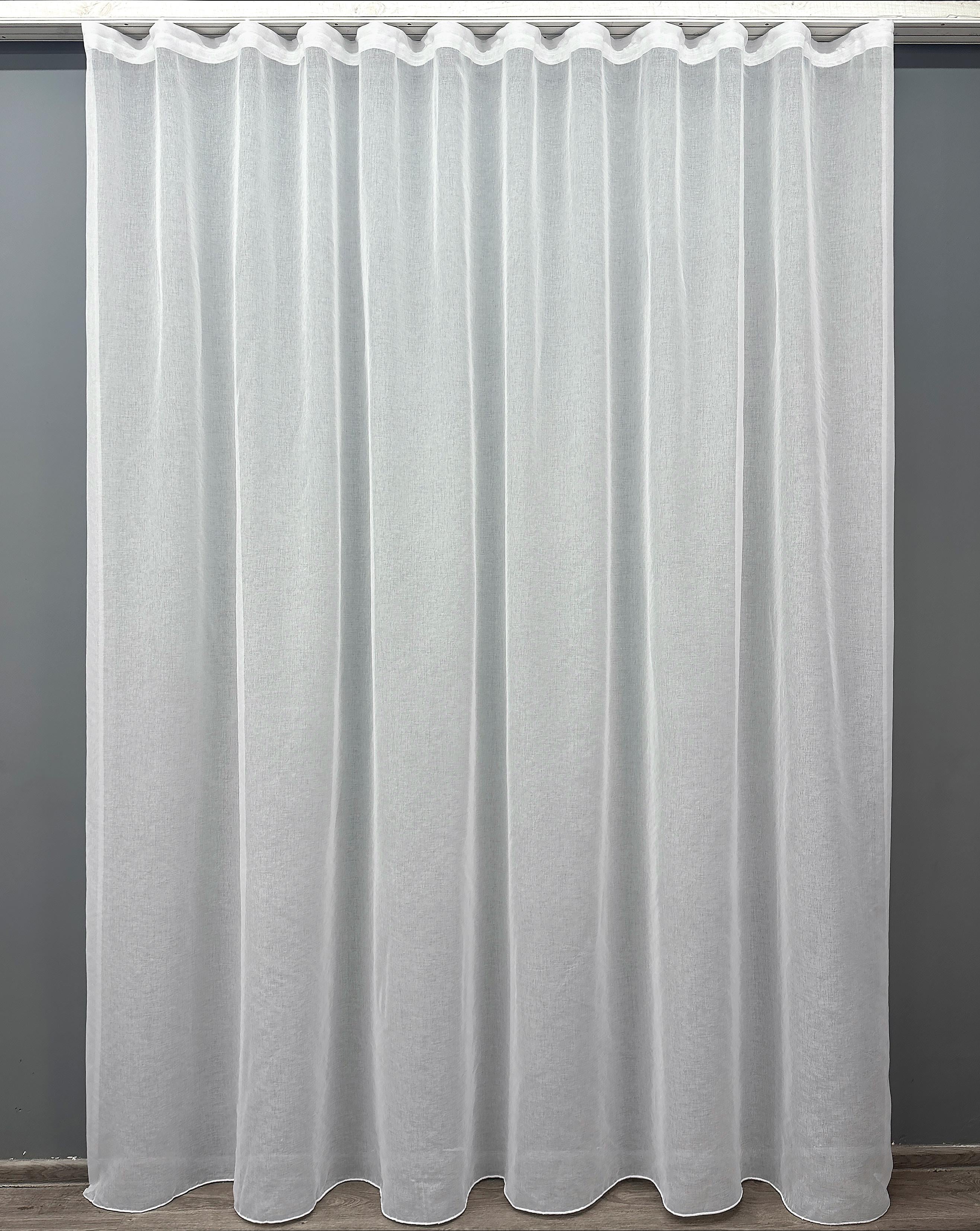 Тюль VR-Textil 1276т микро-лен 300х270 см Белый (43-071)