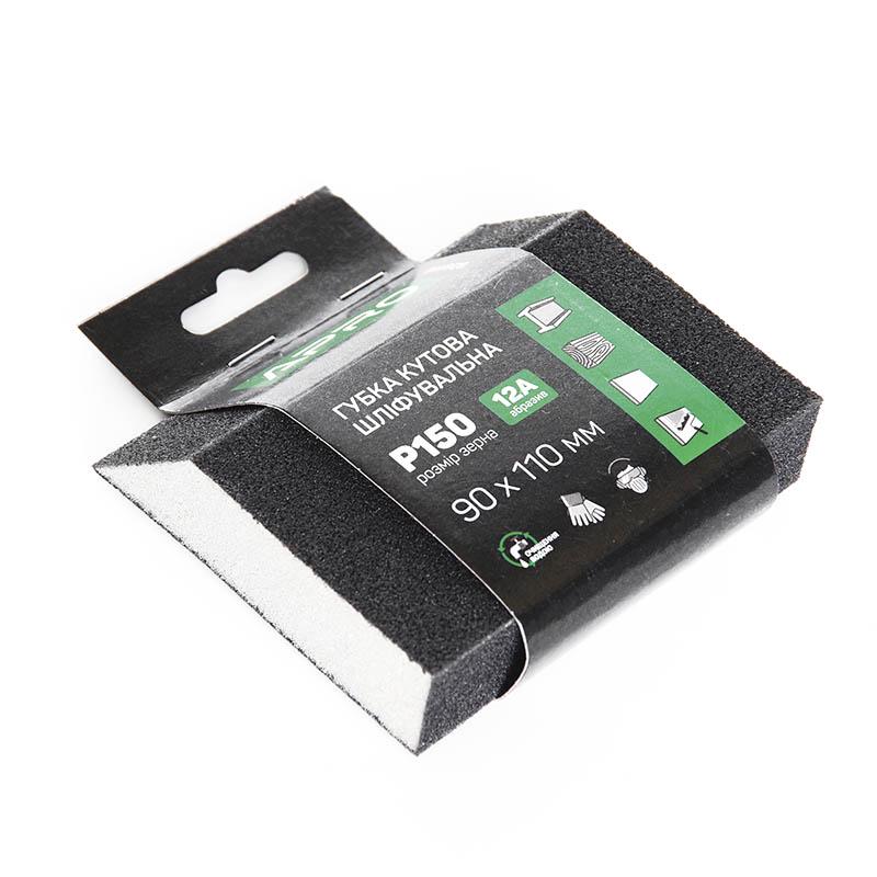 Губка шлифовальная Apro четырехсторонняя угловая P150 (828110)
