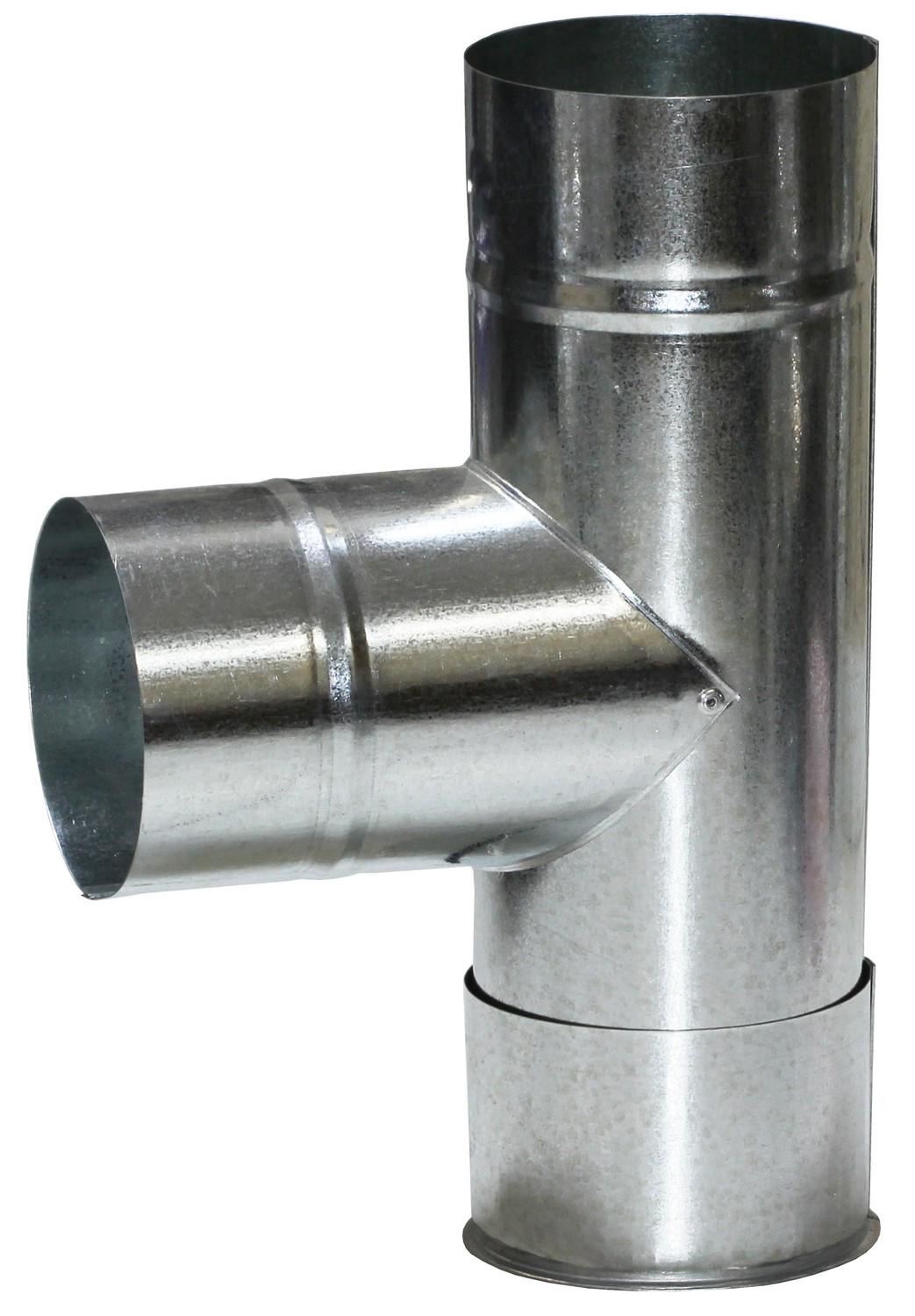 Тройник 90° стальной оцинкованный d 250 мм 0,5 мм (ST319)