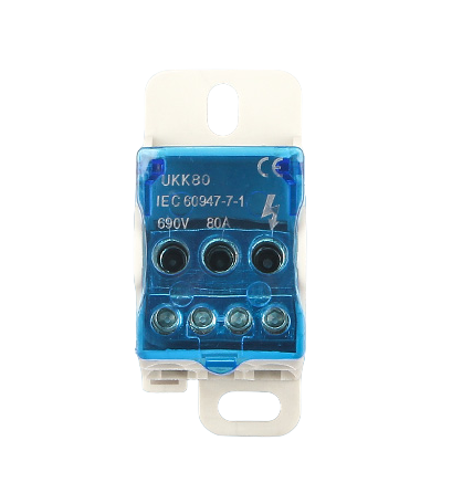 Блок розподільний E.NEXT e.sn.pro. 80А вхід 1х16 мм2 вихід 2х16/4х6 мм2 на DIN-рейку (p0680001) - фото 2