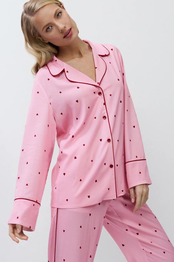 Піжама жіноча Aruelle сорочка і штани S Рожевий (Cherie-long) - фото 4 Піжама жіноча Aruelle сорочка і штани S Рожевий (Cherie-long) - фото 4