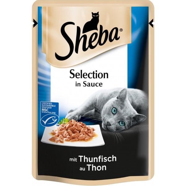 Sheba Корм Selection in Sauce с тунцом в соусе 85 г