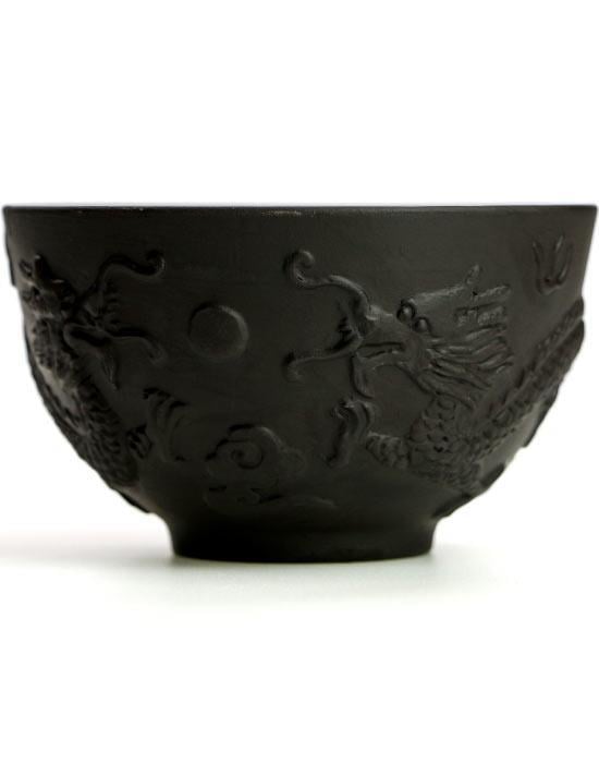Пиала глиняная Дракон 100 мл Черный (OS-TC072-1) - фото 1 Пиала глиняная Дракон 100 мл Черный (OS-TC072-1) - фото 1