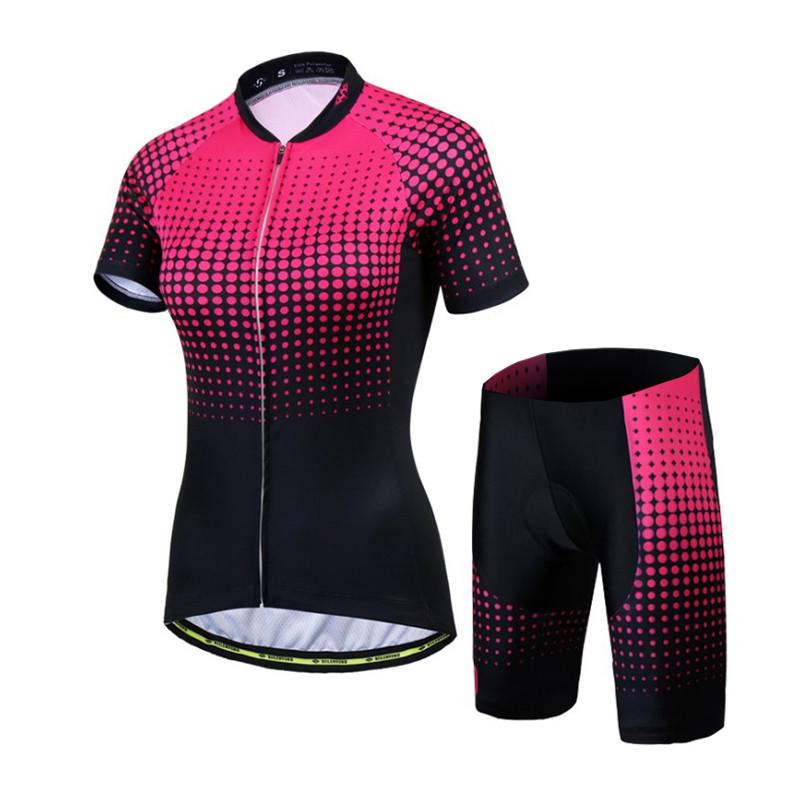 Велокостюм женский Siilenyond SW-DT-052 2XL Black/Pink