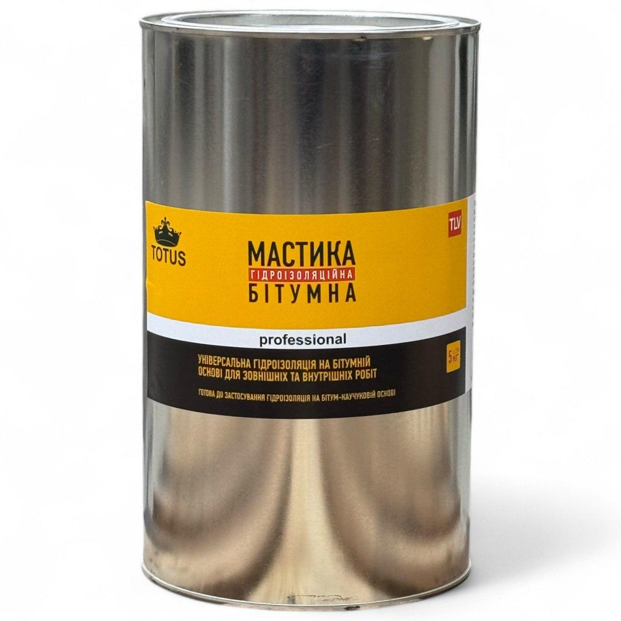 Мастика гідроізоляційна бітумна Totus 5 кг (365093417)