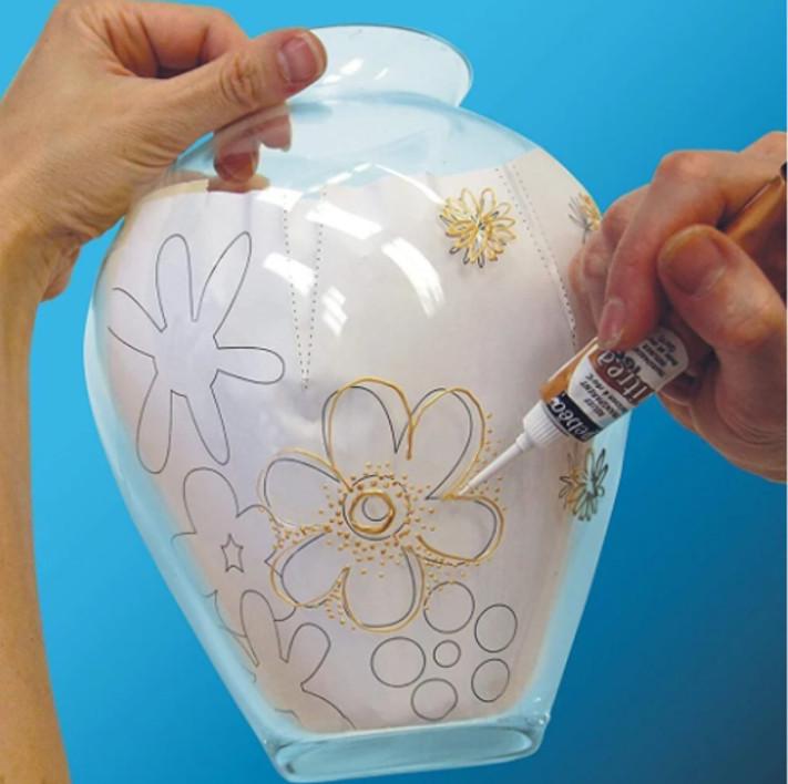 Краски линеры Dozen для стекла и керамики 6 цветов по 12 мл - фото 3 Краски линеры Dozen для стекла и керамики 6 цветов по 12 мл - фото 3