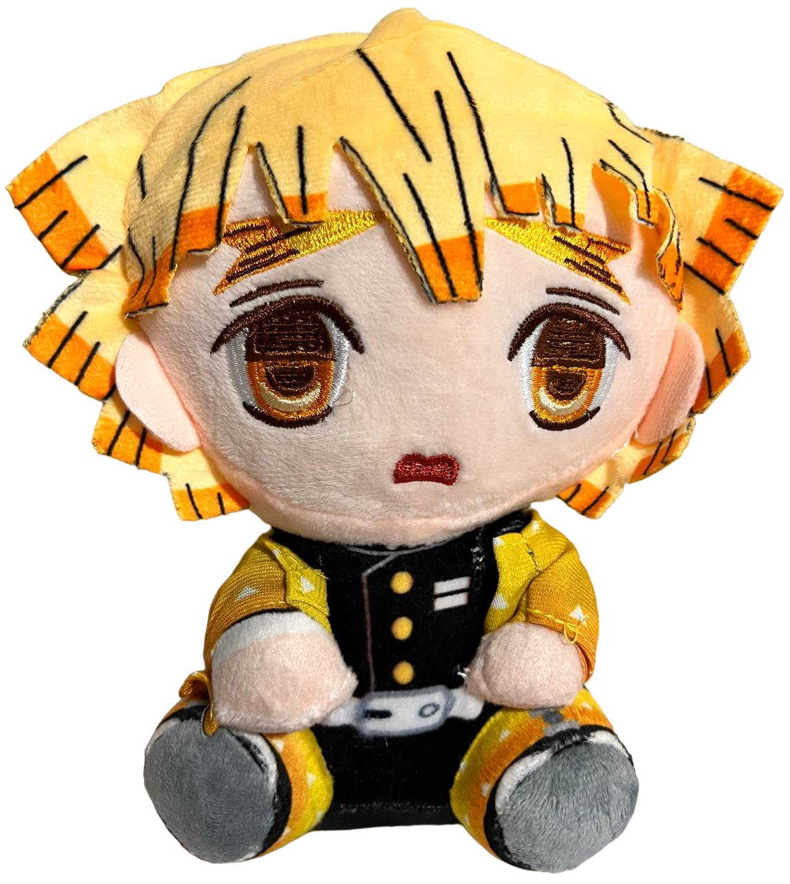 Мягкая игрушка Зеницу Агацума из Клинок Рассекающий Демонов 20 см (9847)