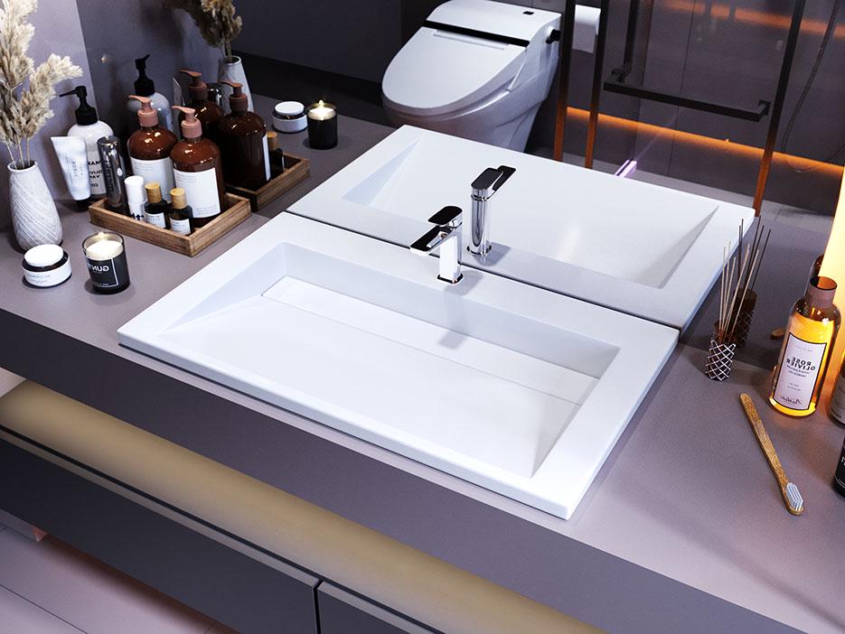 Умивальник накладний Status Boho Low 80 White (701) - фото 1 Умивальник накладний Status Boho Low 80 White (701) - фото 1