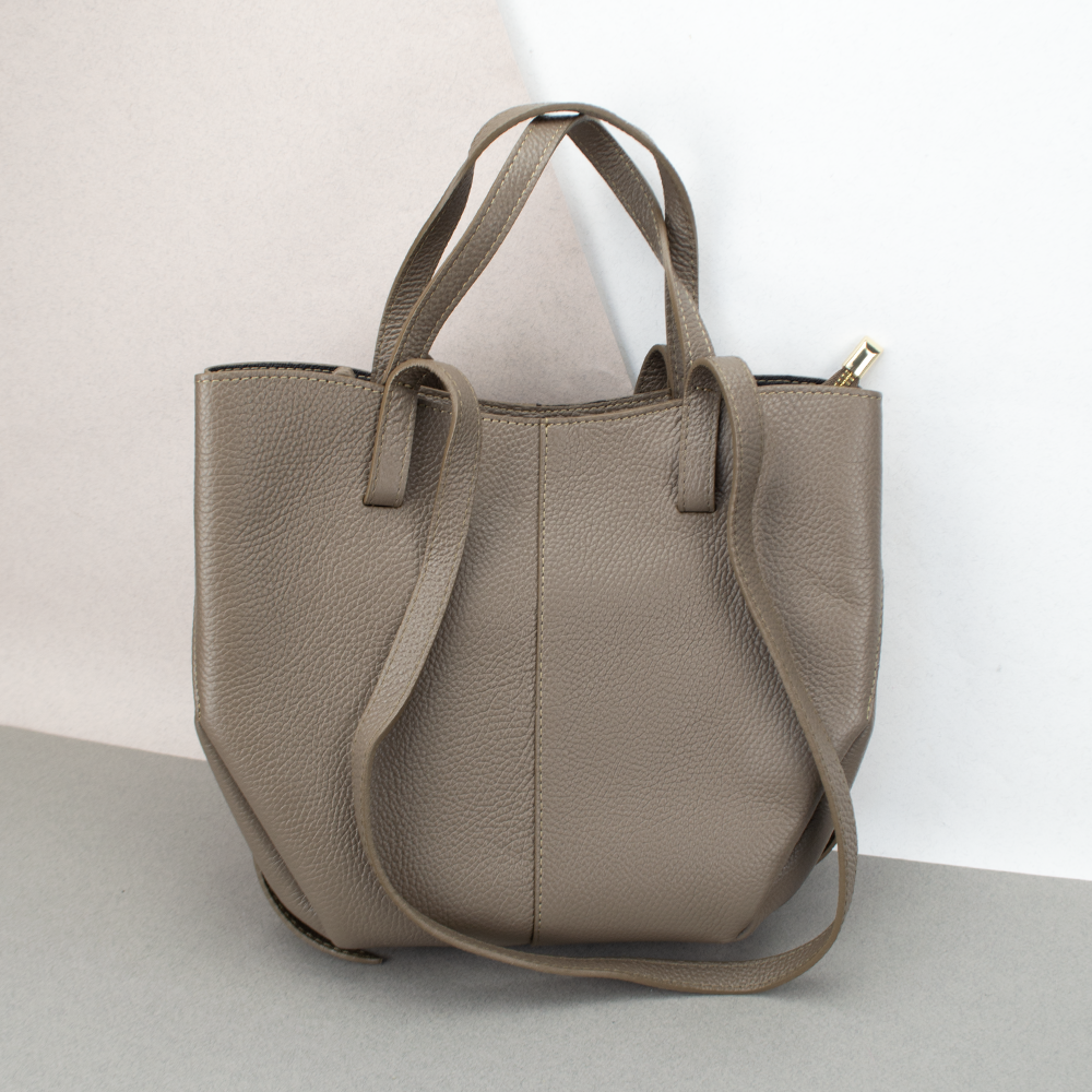 Сумка-шопер жіноча шкіряна Virginia Conti 03754 Тауп