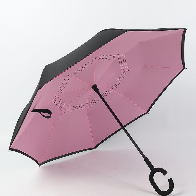 Зонт обратного сложения Up-Brella Розовый