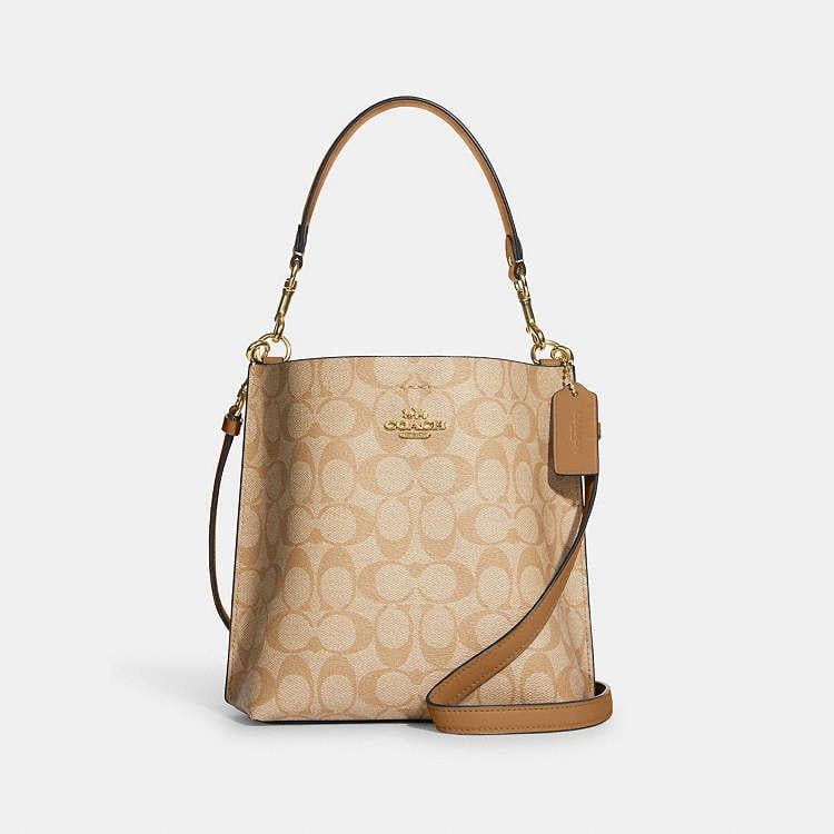 Сумка жіноча Coach Mollie Bucket Bag 22 In Signature Canvas (37017587)