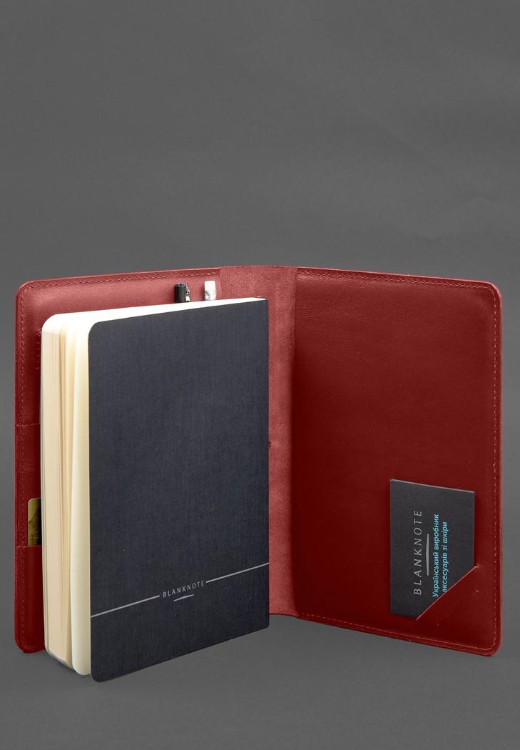 Кожаный блокнот А5 Софт-бук 9.4 Красный (A-028803) - фото 6 Кожаный блокнот А5 Софт-бук 9.4 Красный (A-028803) - фото 6