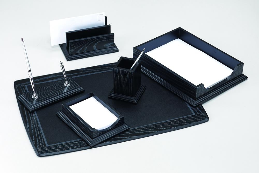 Набор настольный Good Sunrise из дерева 6 предметов Черный дуб (123-0194)