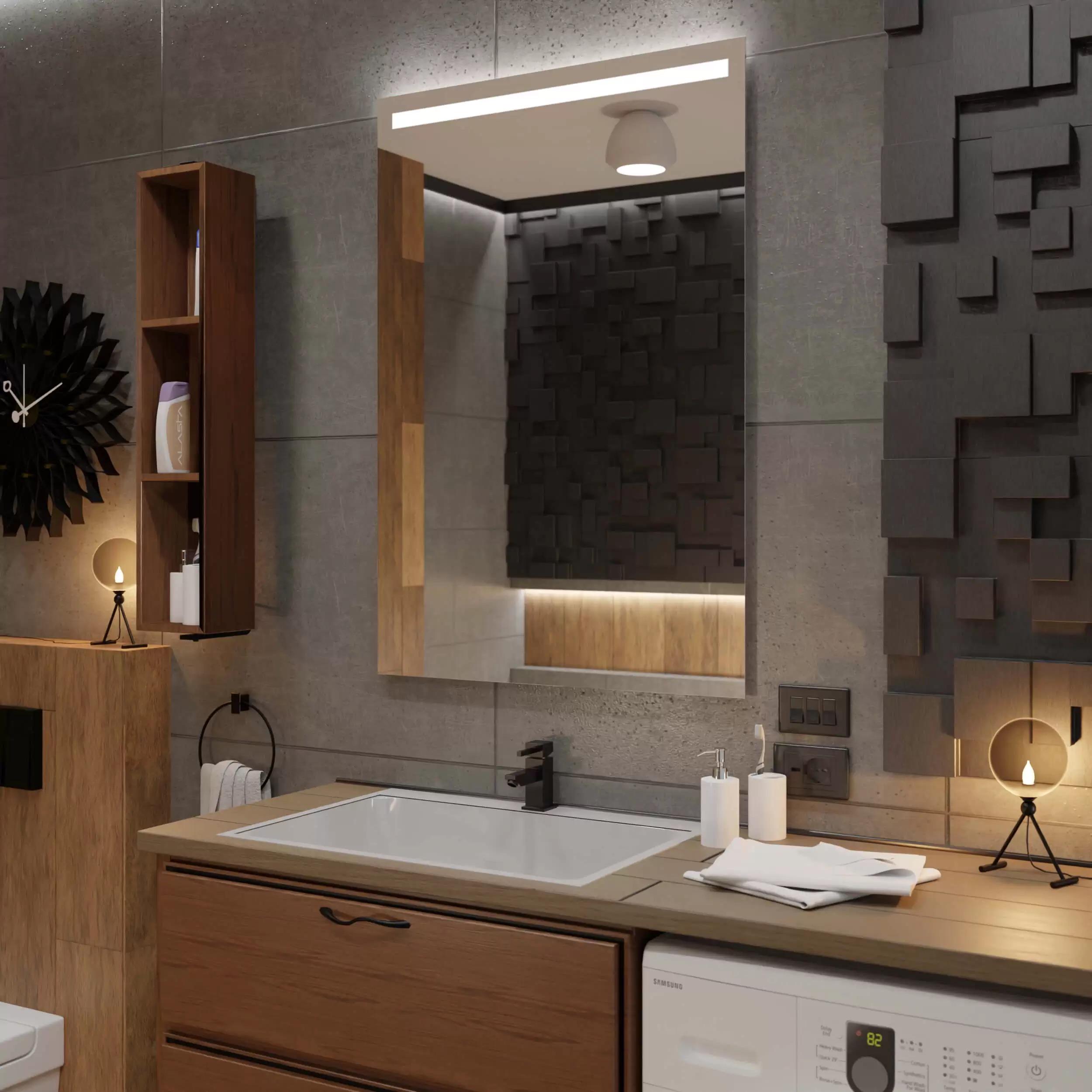 Зеркало Dim Dzerkal BOLLA с LED-подсветкой 50х70 см (3523)