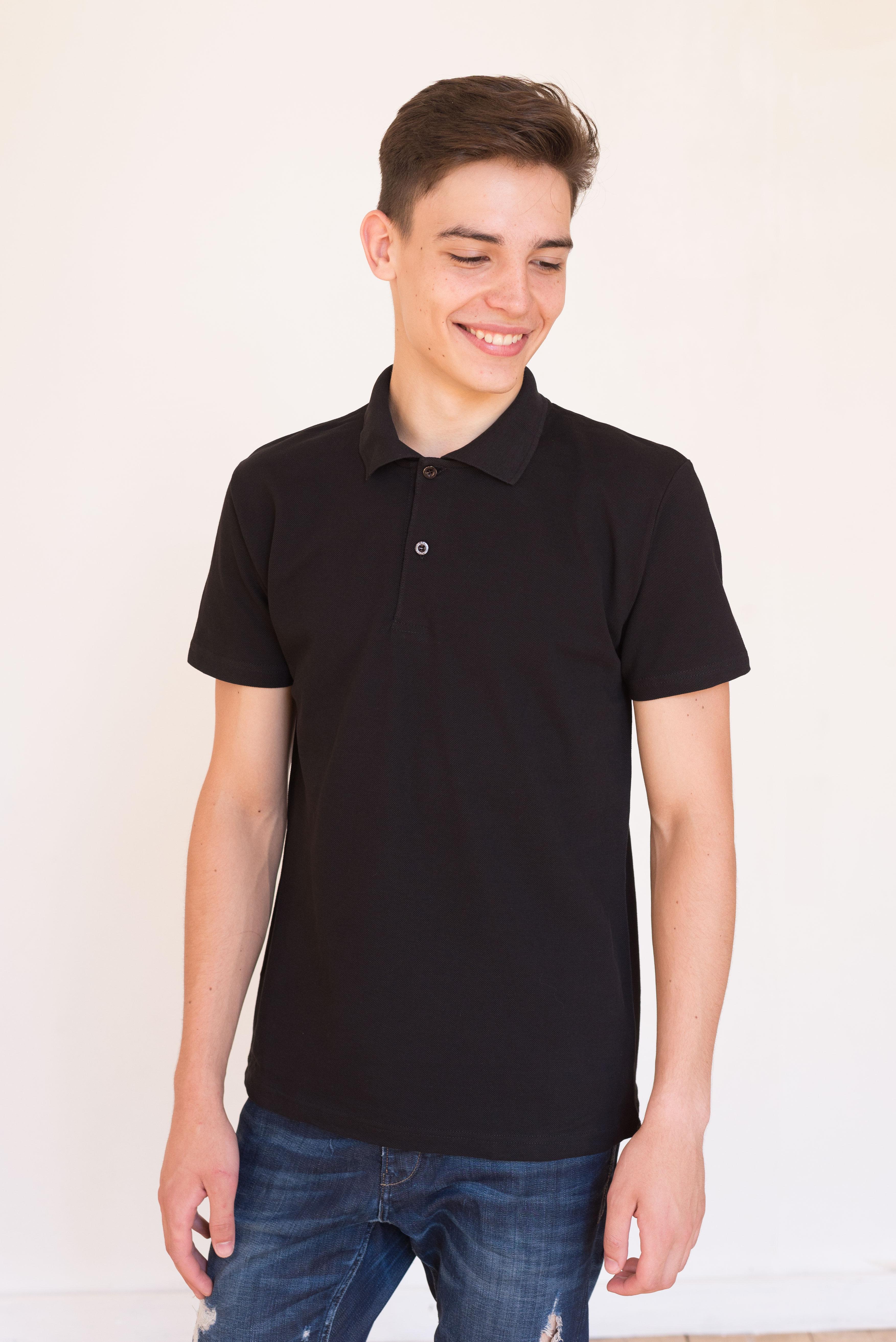 Поло мужское Наталюкс 2XL Черный (1413503290951)