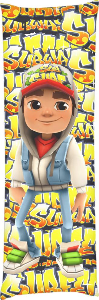 Подушка дакімакура Subway Surfers 6 40x100 см (13532083)