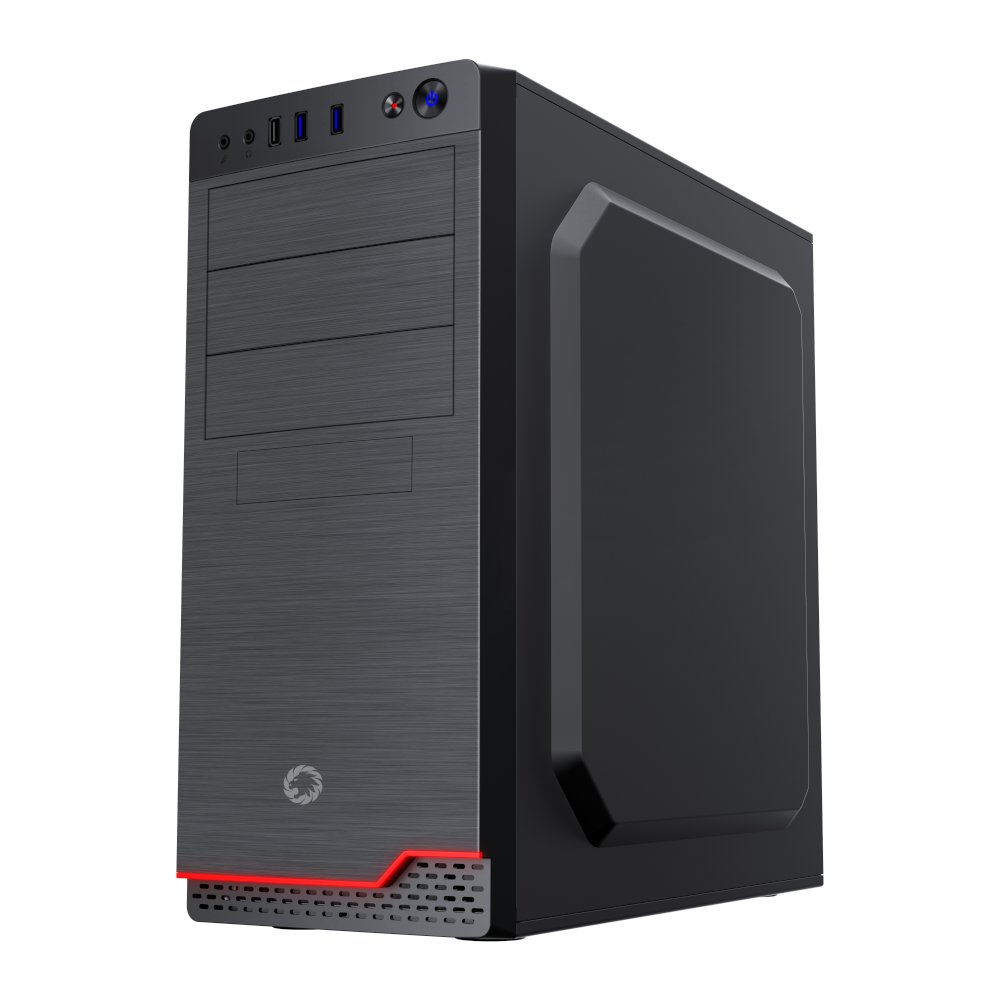 Корпус ПК GAMEMAX MT519-NP-2U3-CR ATX USB 3.0 Black