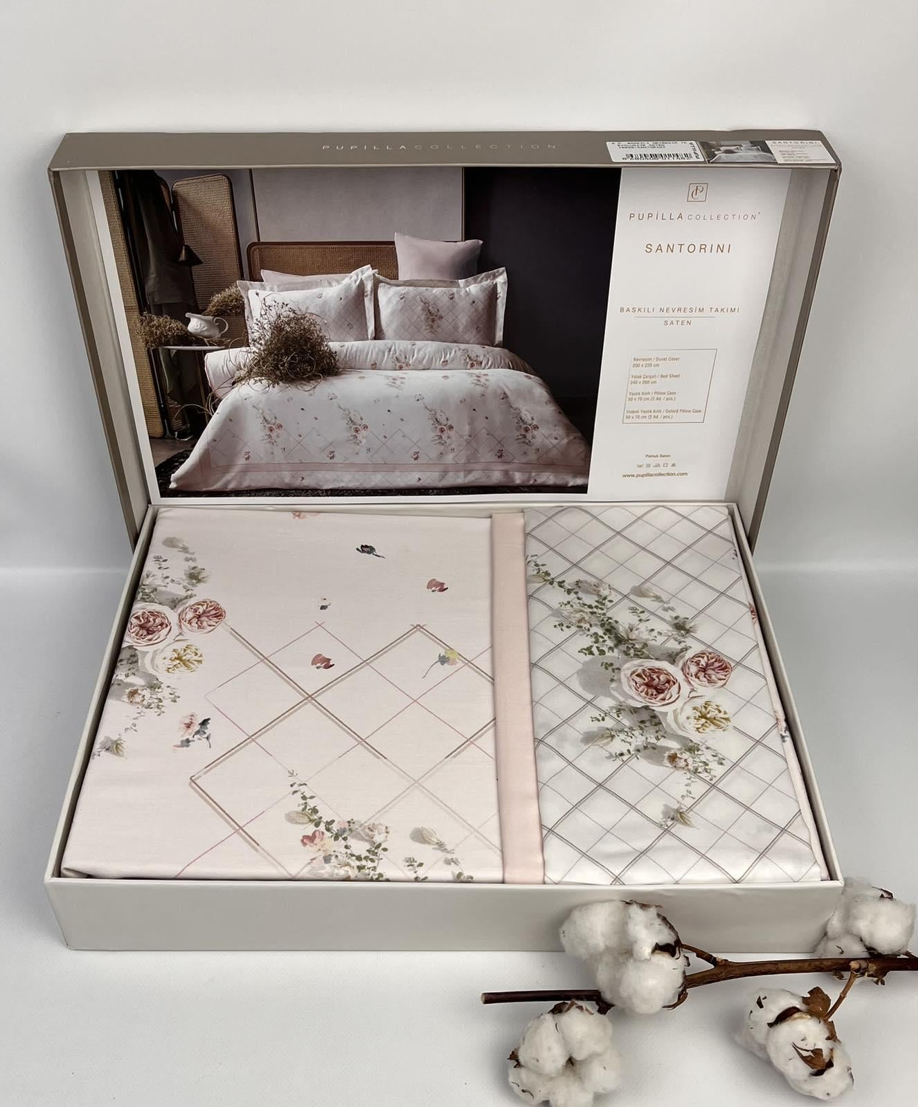 Комплект постельного белья Pupilla Collection Santorini сатин семейный (CN30239)