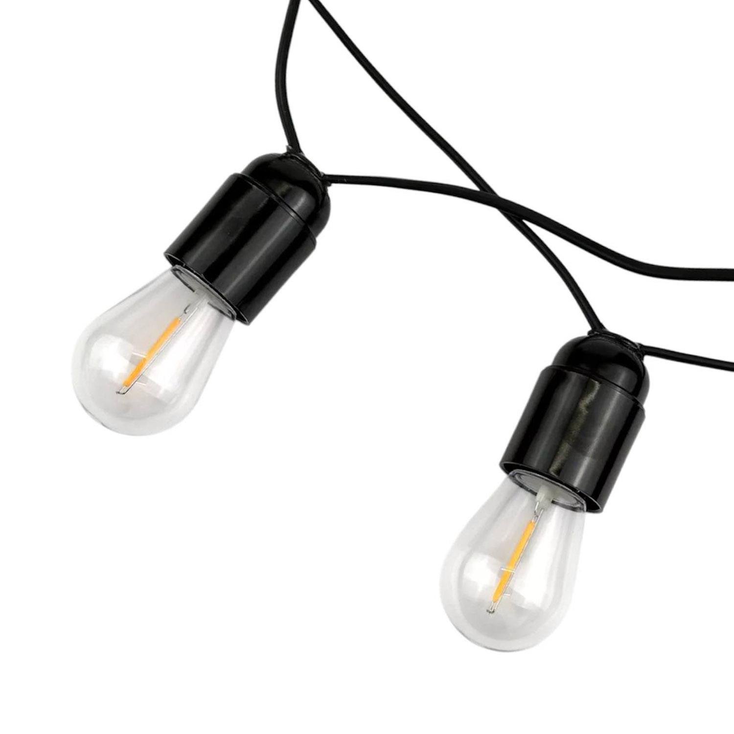 Ретро гирлянда уличная на солнечных панелях Solar-Carbolite Е27 IP33 5 м 11 ламп и 2 запасные - фото 2 Ретро гирлянда уличная на солнечных панелях Solar-Carbolite Е27 IP33 5 м 11 ламп и 2 запасные - фото 2